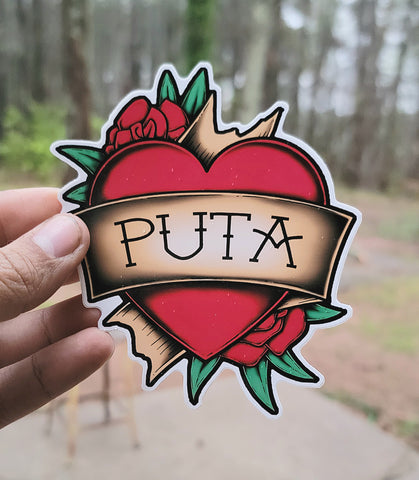 Puta Heart - Sticker