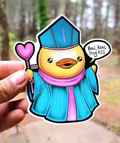 Heal Heal Frog Ass - Sticker