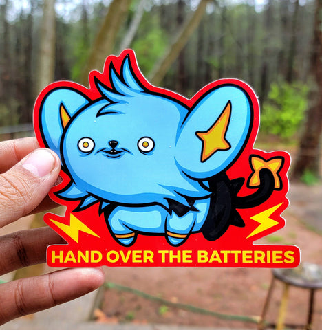Hand over the Batteries - Sticker