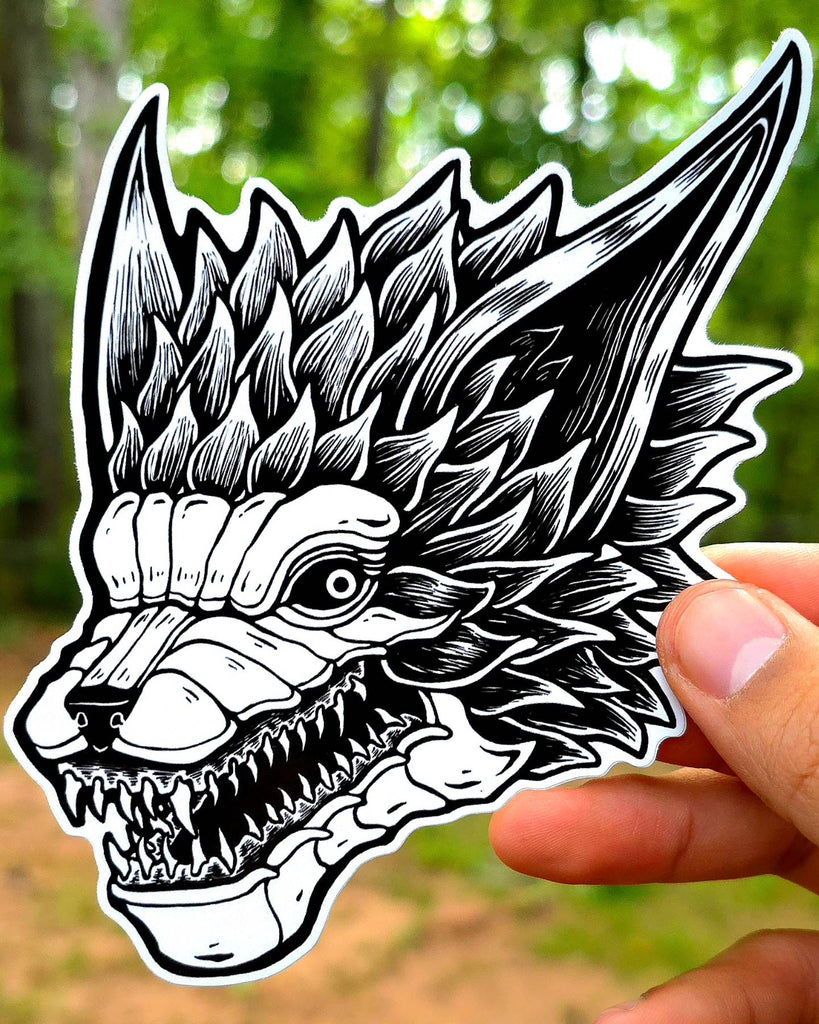 Rad Werewolf Sticker Werewolf - Sticker – jimmyjamboombam