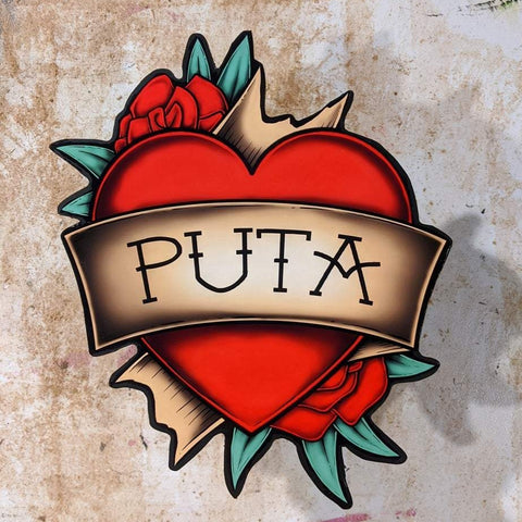 Puta Heart - Cutout