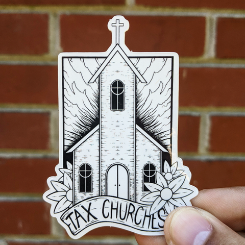 Tax Churches - Sticker